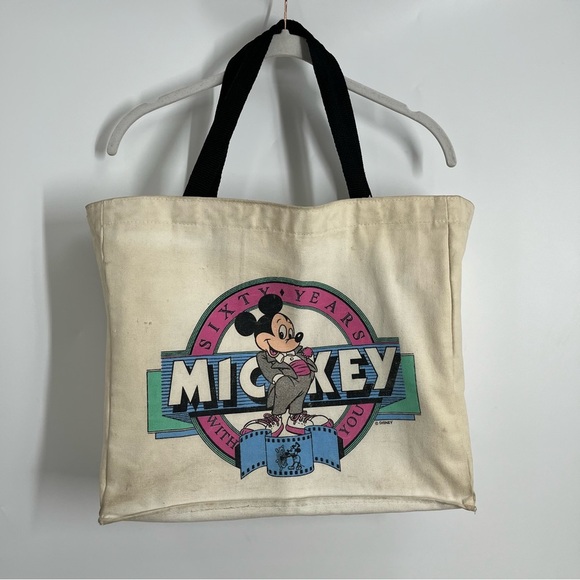 Disney Other - 1988 vintage Mickey Mouse 60 Years Disney Large Beach Tote Bag